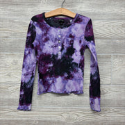 LS Ribbed Henley Shirt Tie Dye 7-8