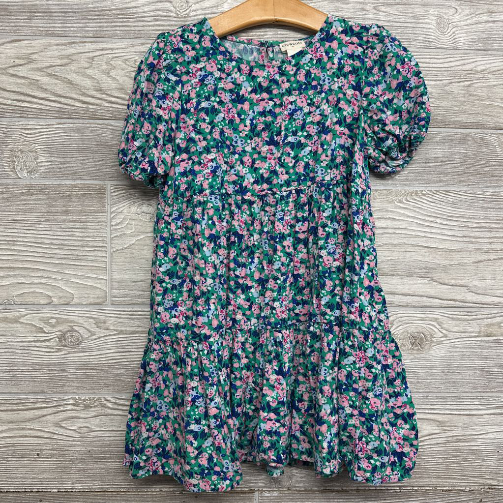 Puffy Sleeve Tiered Dress Flowers 6