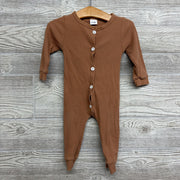 LS Ribbed Button Up Outfit 9-12M