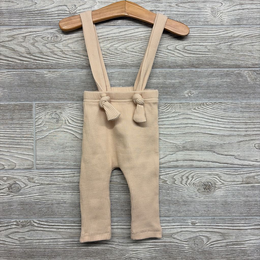 Ribbed Suspender Pants 0-6M
