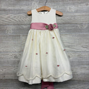 Tank Dress Flowers Scallop Trim 2T