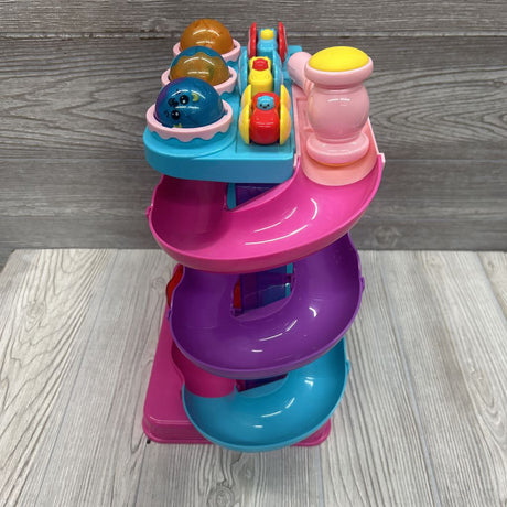 2 In 1 Light Up Rolling Ball & Car Ramp