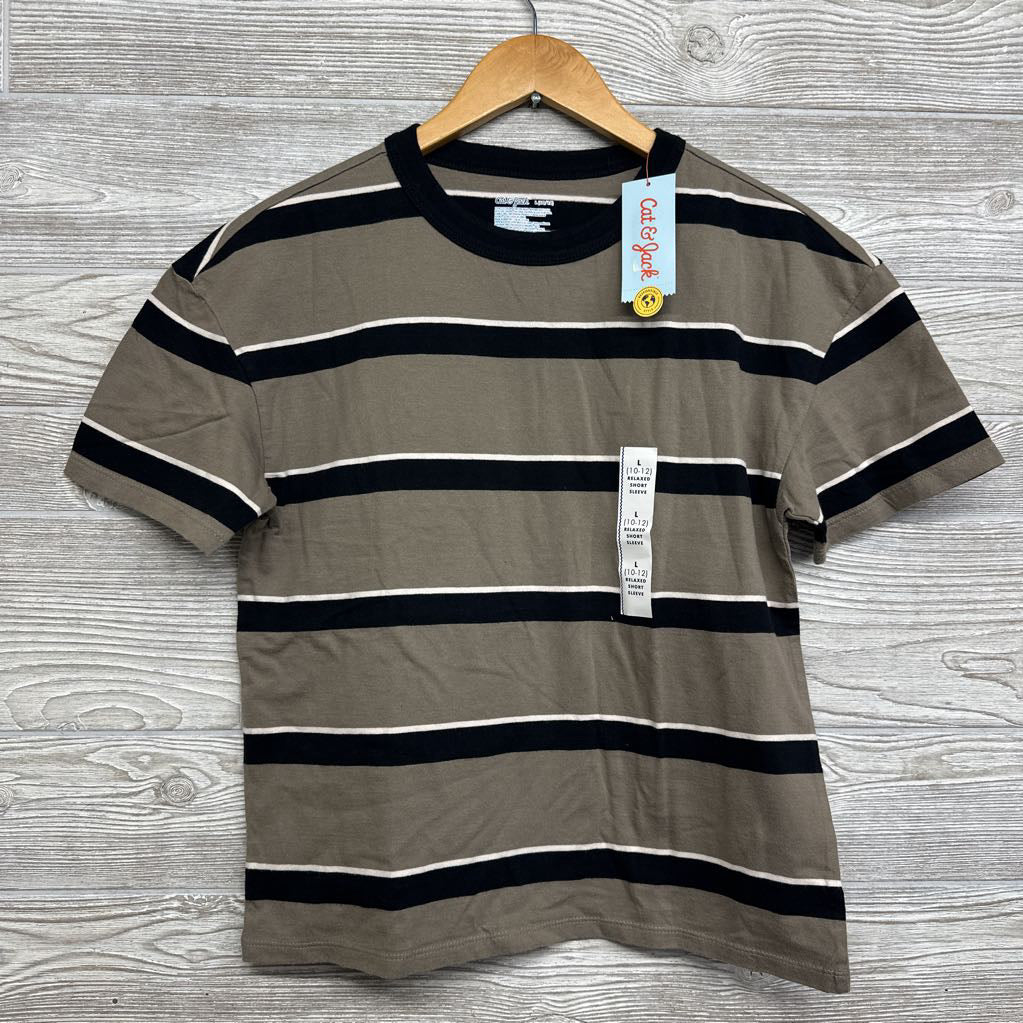 NEW Relaxed Shirt Chest Pocket Stripes 10-12