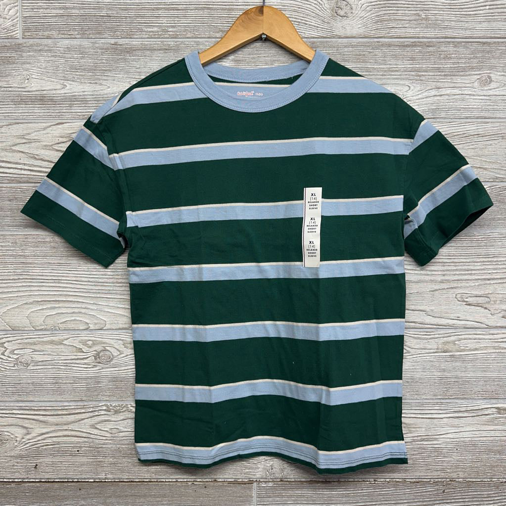 NEW Relaxed Shirt Chest Pocket Stripes 14