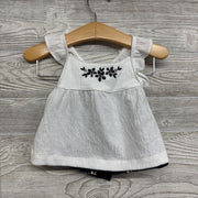 NEW Textured Tank Top & Pull On Shorts Flowers 6M