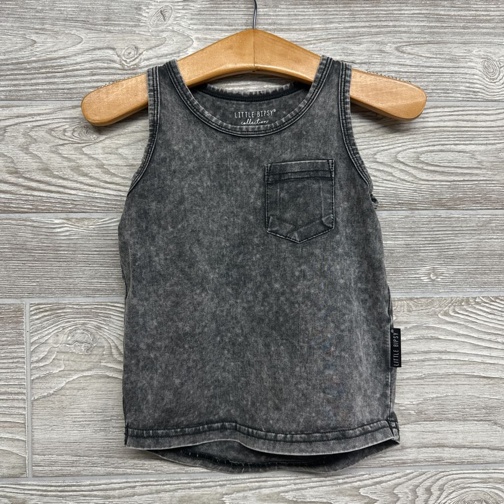 Vintage Washed Pocket Tank Top 12-18M