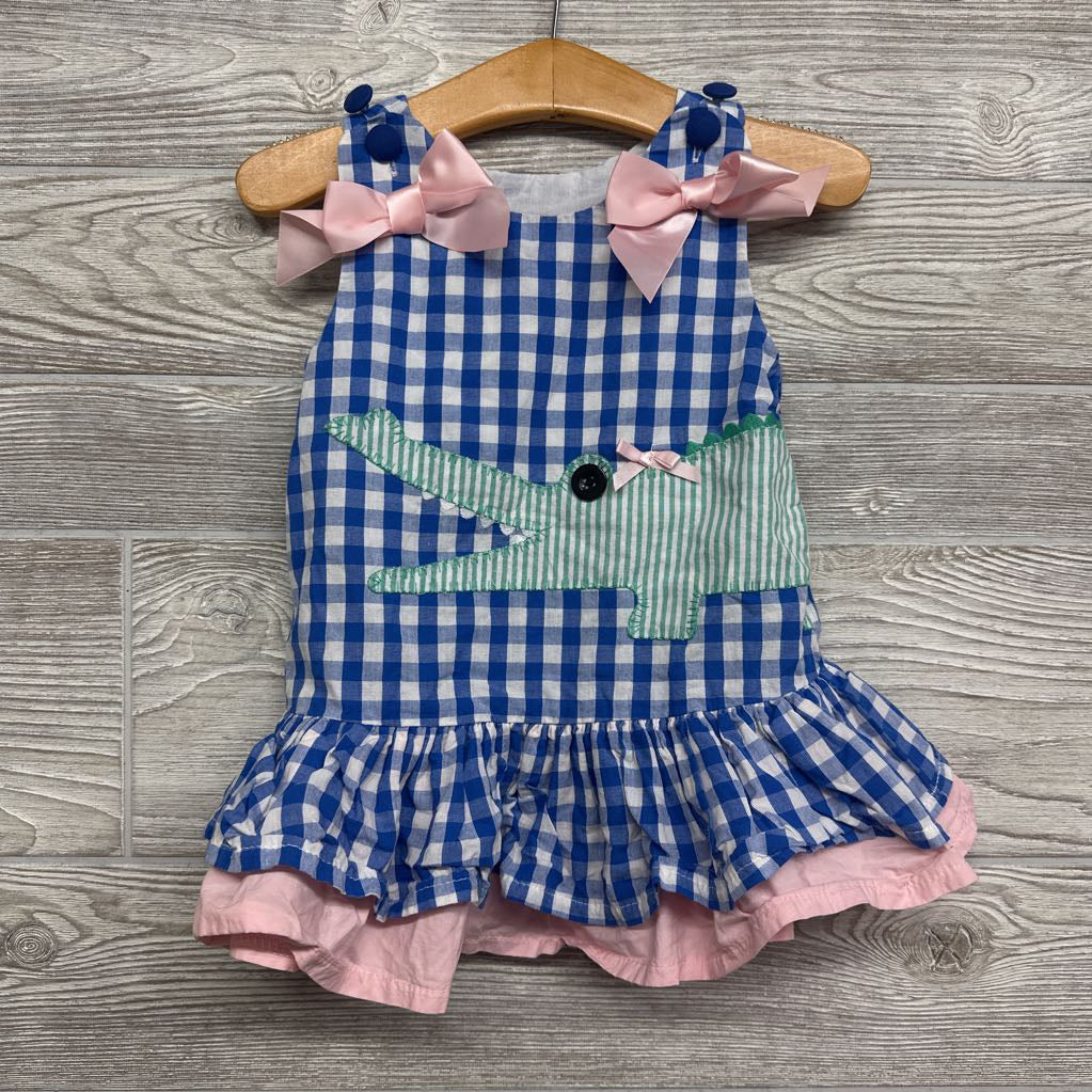 Gingham Dress Alligator 6-12M