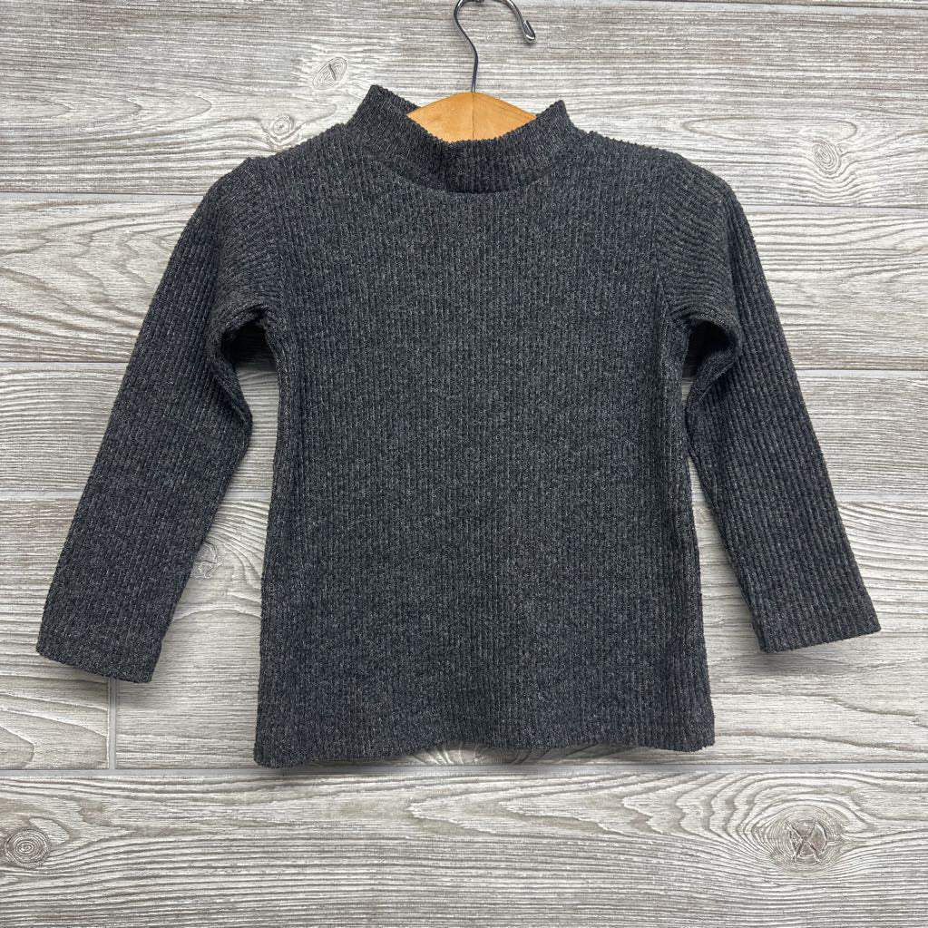 Mock Neck Ribbed LS Dress 18M
