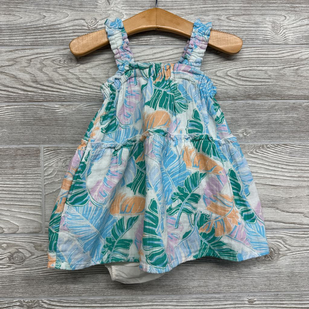 NEW Gauze Tank Dress & Bloomers Leaves 18M