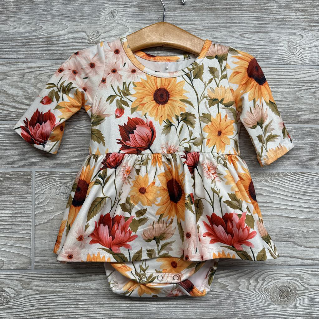LS Dress Flowers 12-18M
