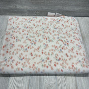 Plush Double Sided Blanket Flowers/Gingham