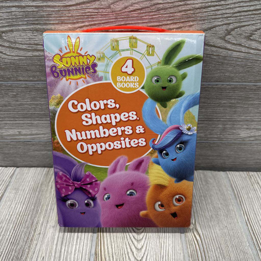 NEW 4 Pk Board Book Set Sunny Bunnies