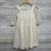 LS Sheer Dress Foil Dots 10