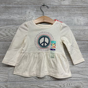 LS Peplum Shirt Peace 12M
