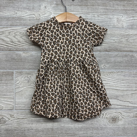 Dress & LS Wrap Animal Print 3-6M