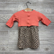 Dress & LS Wrap Animal Print 3-6M