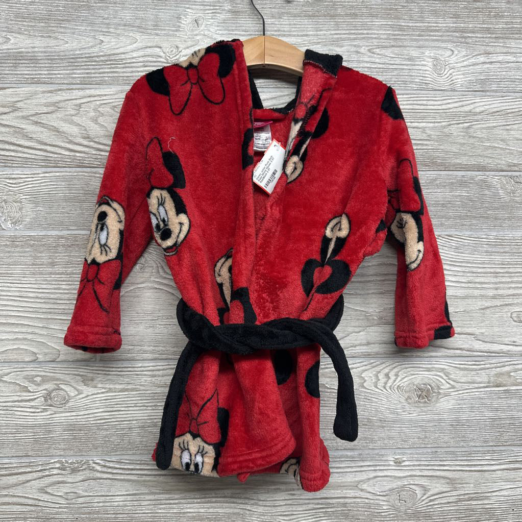 Plush Bath Robe Minnie Mouse 2-3T