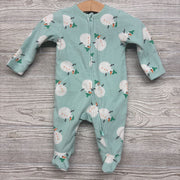 Fleece Sleeper Snowman 0-3M