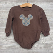 Crewneck Bodysuit Plaid Mickey 18M