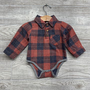 LS Plaid Collared Bodysuit 3M