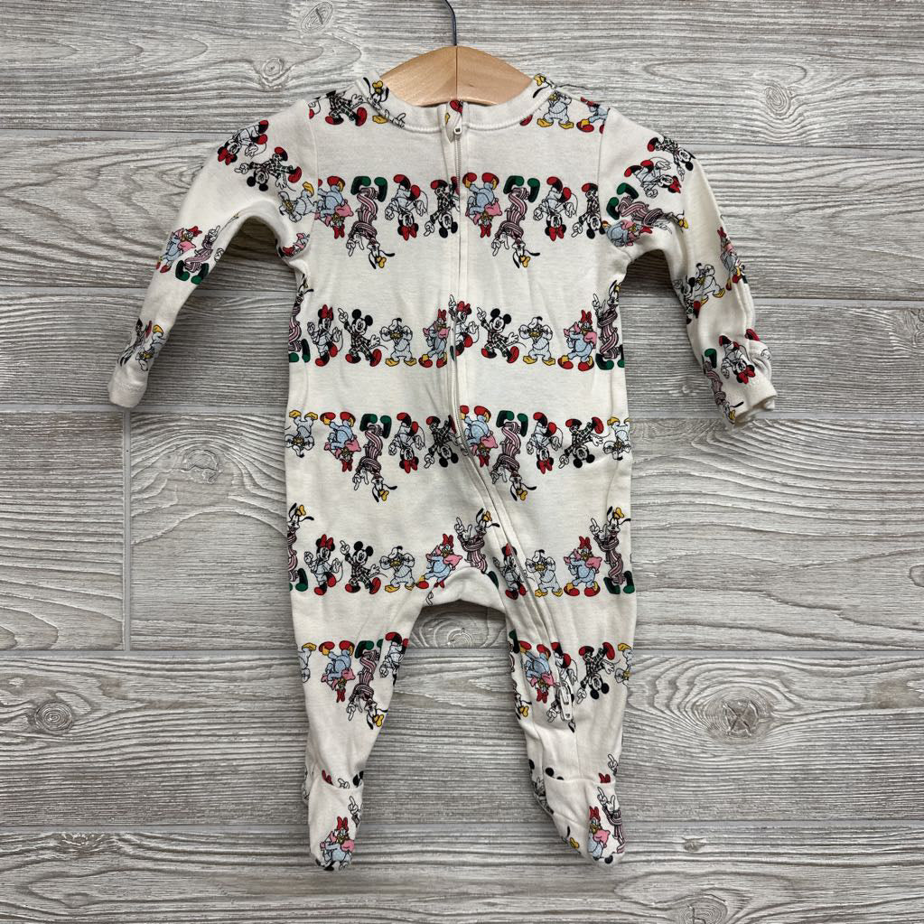 Sleeper Mickey & Minnie Mouse In PJs 3-6M
