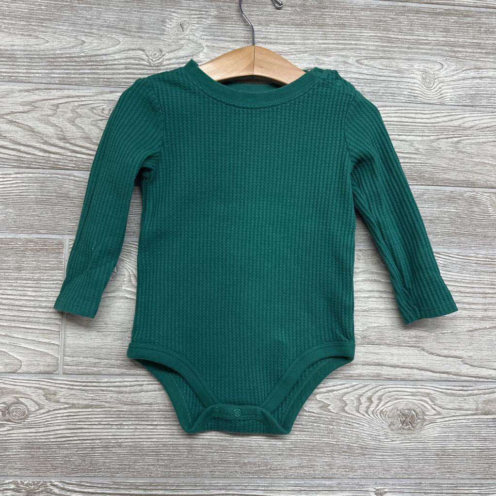 LS Waffle Knit Bodysuit 24M