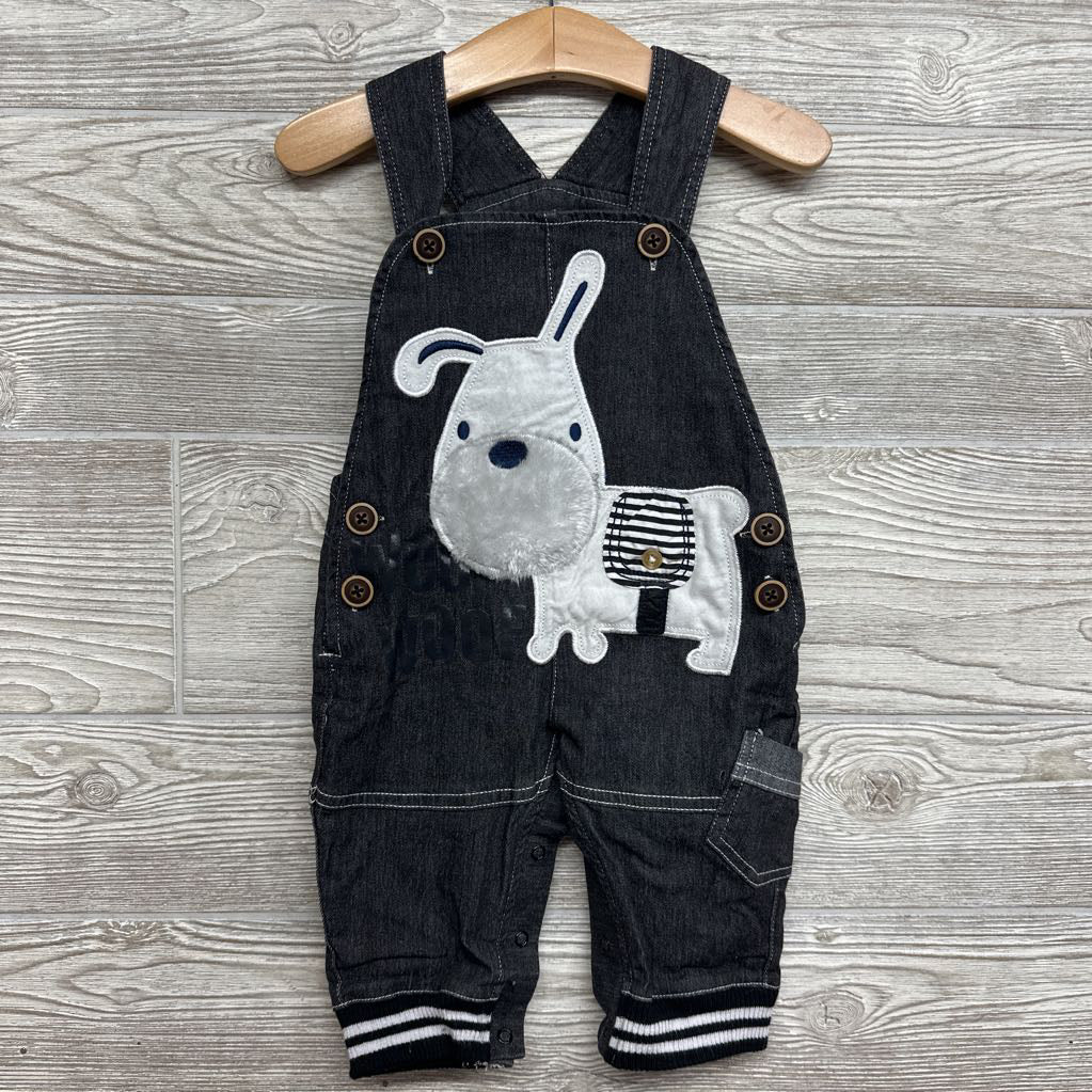 Chambray Overalls Dog 9-12M