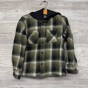 LS Plaid Button Up Shirt W/ Hood 4-5