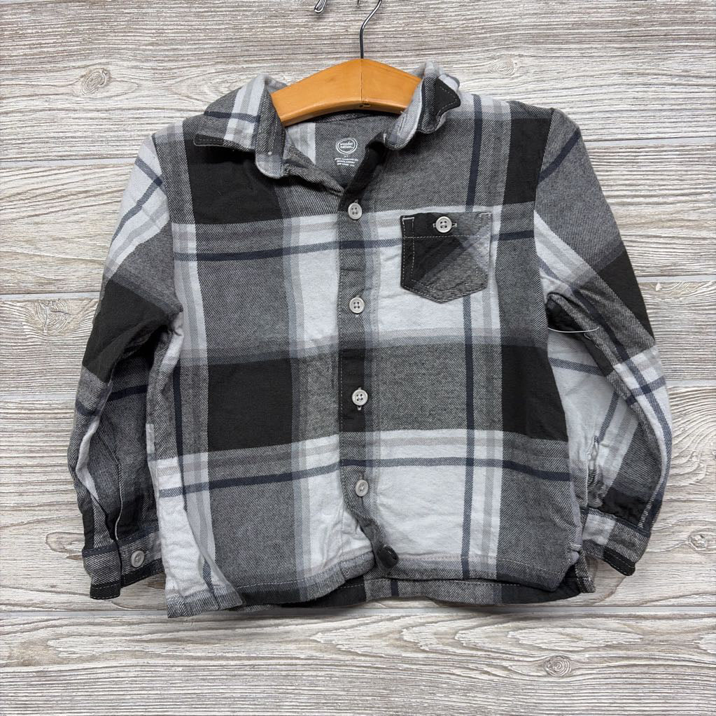LS Plaid Button Up Shirt 3T
