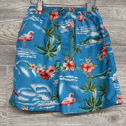 Swim Trunks Flowers, Palm Trees & Flamingos 8
