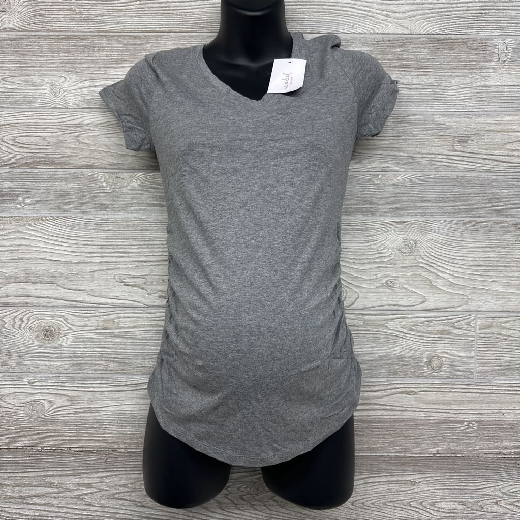 NEW Ruched V Neck Shirt XS