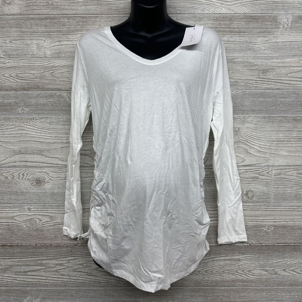 NEW LS Ruched Shirt XL