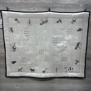Nw/oT Crib Bedding Quilt, 2 Fitted Sheets, Skirt & Wall Stickers
