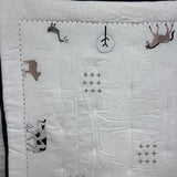 Nw/oT Crib Bedding Quilt, 2 Fitted Sheets, Skirt & Wall Stickers