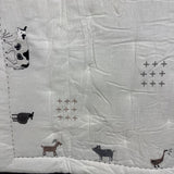 Nw/oT Crib Bedding Quilt, 2 Fitted Sheets, Skirt & Wall Stickers