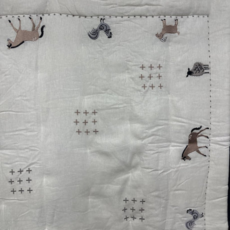 Nw/oT Crib Bedding Quilt, 2 Fitted Sheets, Skirt & Wall Stickers