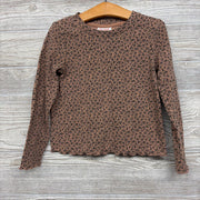 LS Ribbed Shirt Animal Print 5T