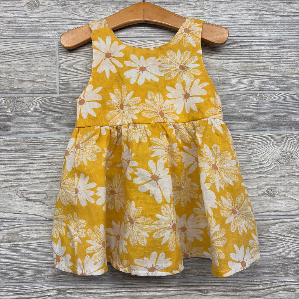 Tank Dress Flowers Bow Back 18-24M