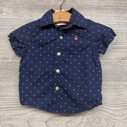 Button Up Shirt Anchor Dots 6M