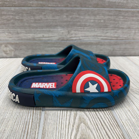 Captain America Slide Sandals 12c