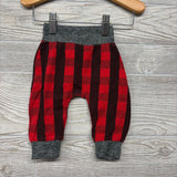 LS Bodysuit W/ Hood & Joggers Buffalo Plaid 0-3M