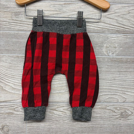 LS Bodysuit W/ Hood & Joggers Buffalo Plaid 0-3M