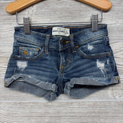 Distressed Denim Shorts Cuffed Frayed 8