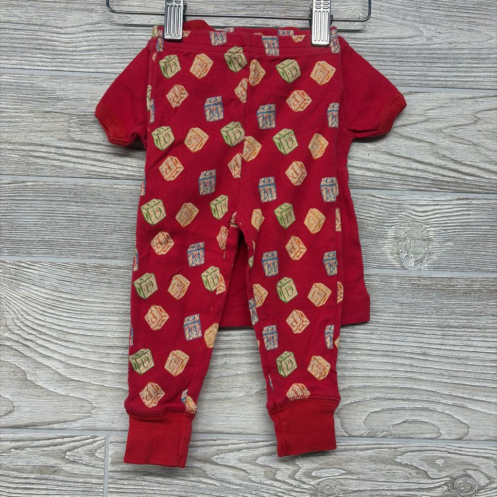 2 Pc PJs Mickey Mouse Blocks 12M