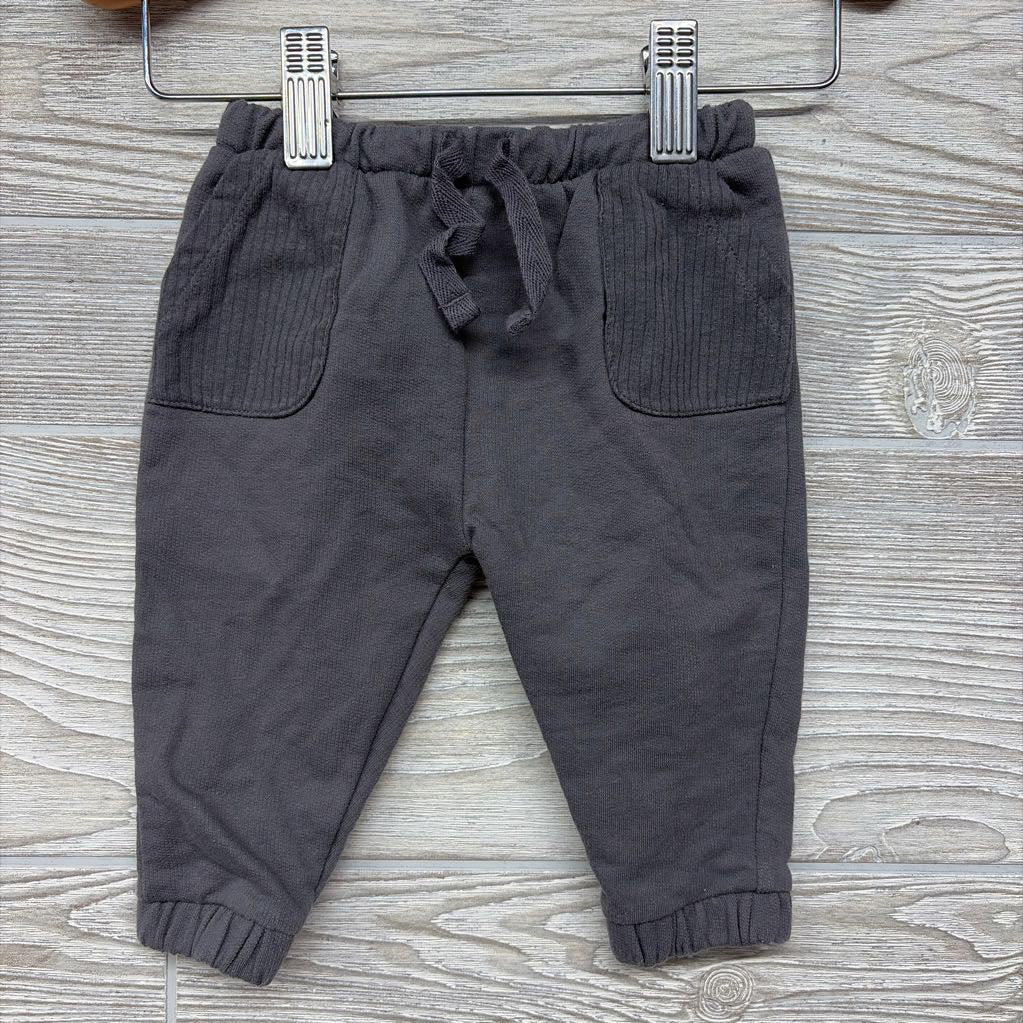 Drawstring Joggers Ribbed Pockets 0-3M