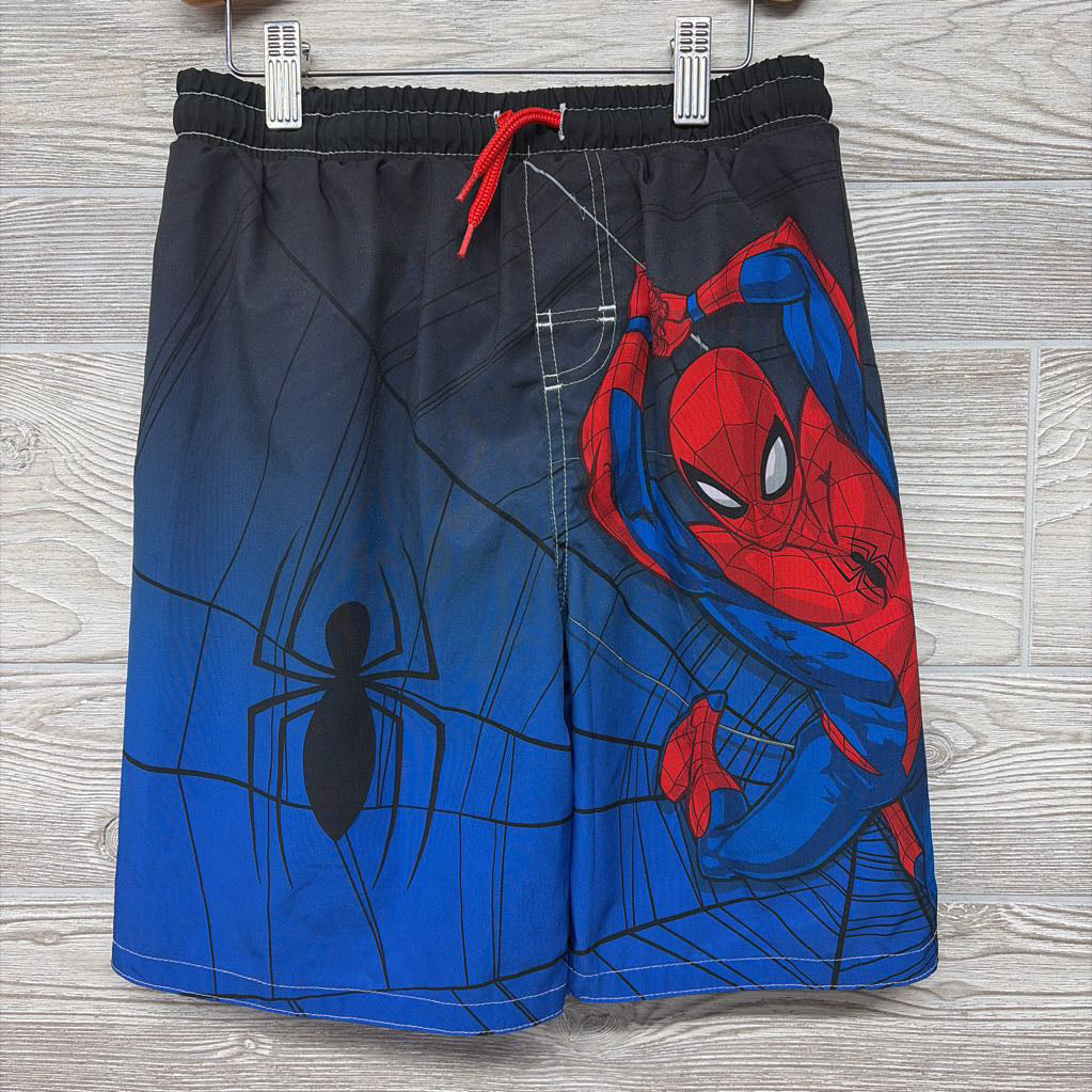 Drawstring Swim Trunks Spider Man 10-12