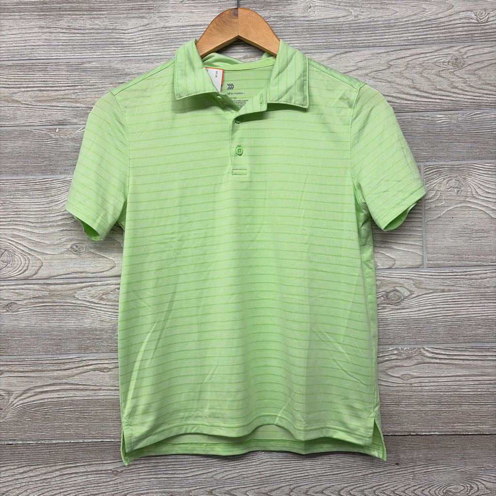 Active Polo Shirt Stripes 10-12