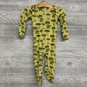 LS Lap Neck Bamboo Outfit Mushrooms 6-9M