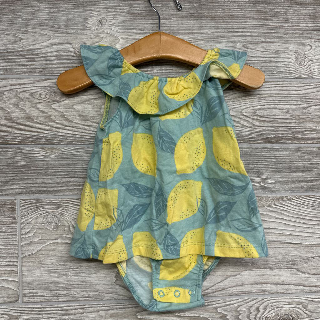 Off Shoulder Sunsuit Lemons 3-6M