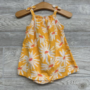 Tank Sunsuit Flowers Bow Straps 3-6M